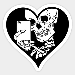 Self-Love Skeleton Selfie Sticker